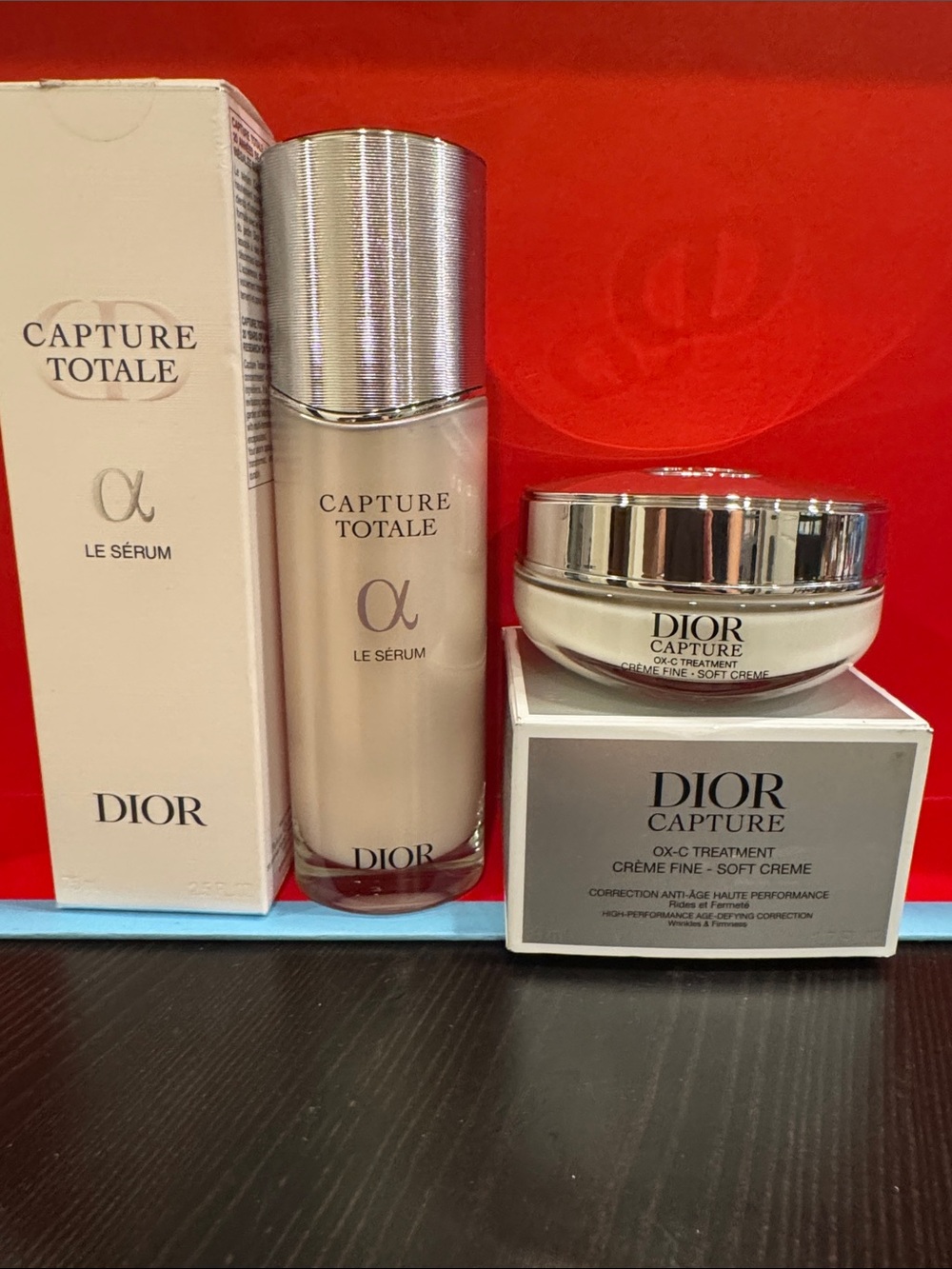 Dior Capture Totale Skincare Set - Silver & Cream